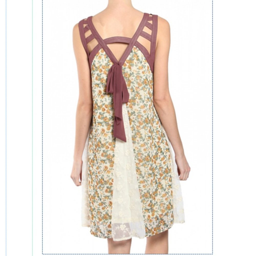 RYU ROSE PRINTED DRESS - Picture 2 of 6